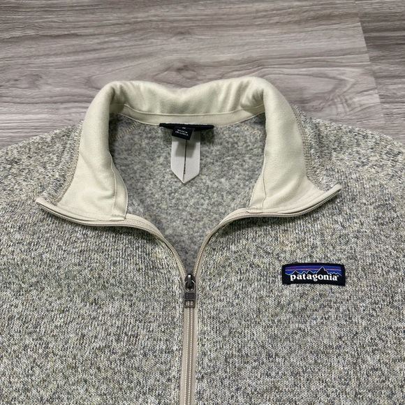 NWOT Patagonia Better Sweater 1/4 Zip in Gray/Tan Heather - Picture 6 of 7